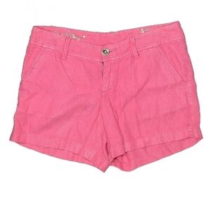 Lilly Pulitzer The Calla Short Linen Pink Size 4